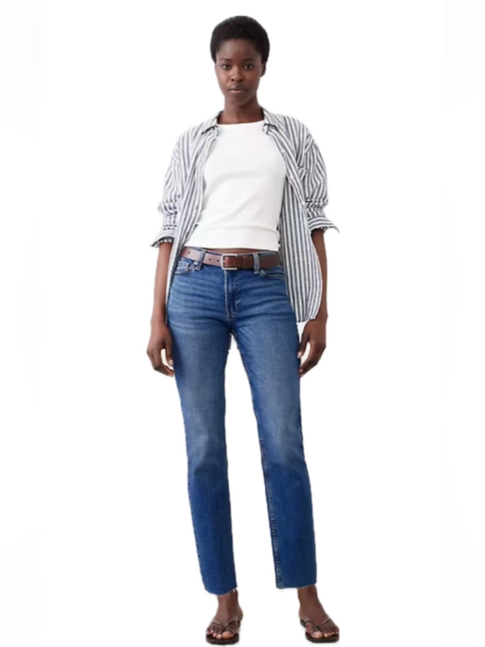 Banana Republic Mid-Rise Slim Raw-Hem Jean
